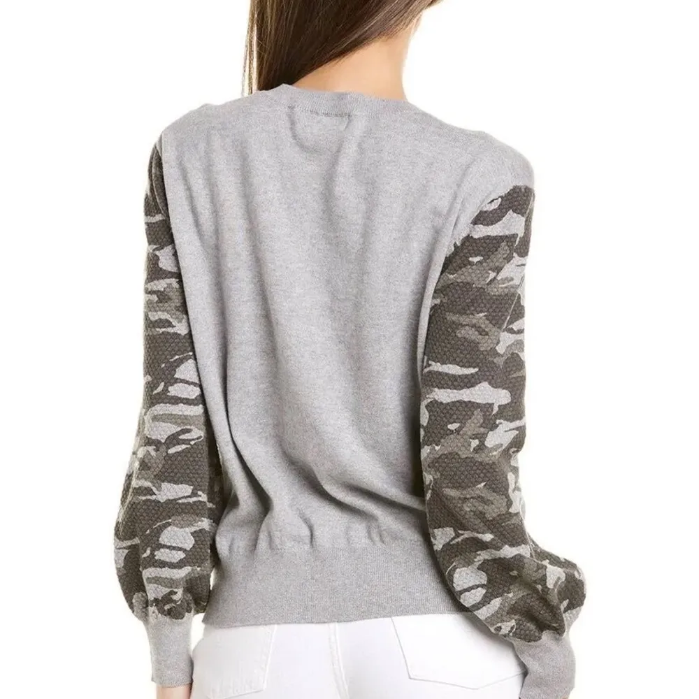 NWT Monrow Camo Sleeve Cashmere - Image 6