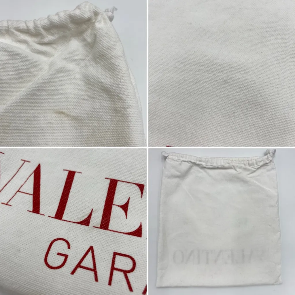 Valentino Garavani Dust Cover Set of 2 Storage 11x12 Bag Shoe Purse White Travel - Image 6