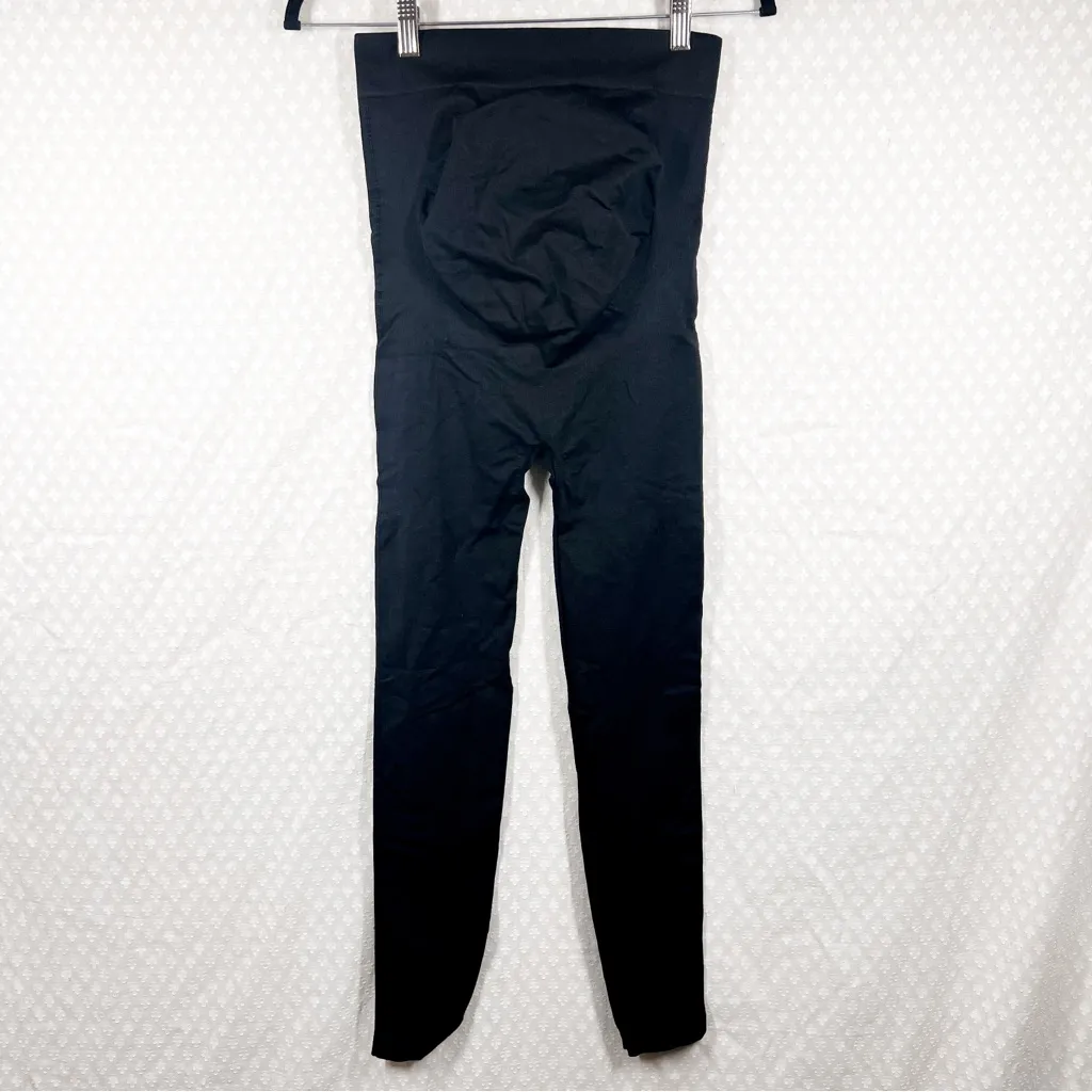 Blanqi Black Compression Over‎ The Belly Support Leggings Size undefined - Image 2