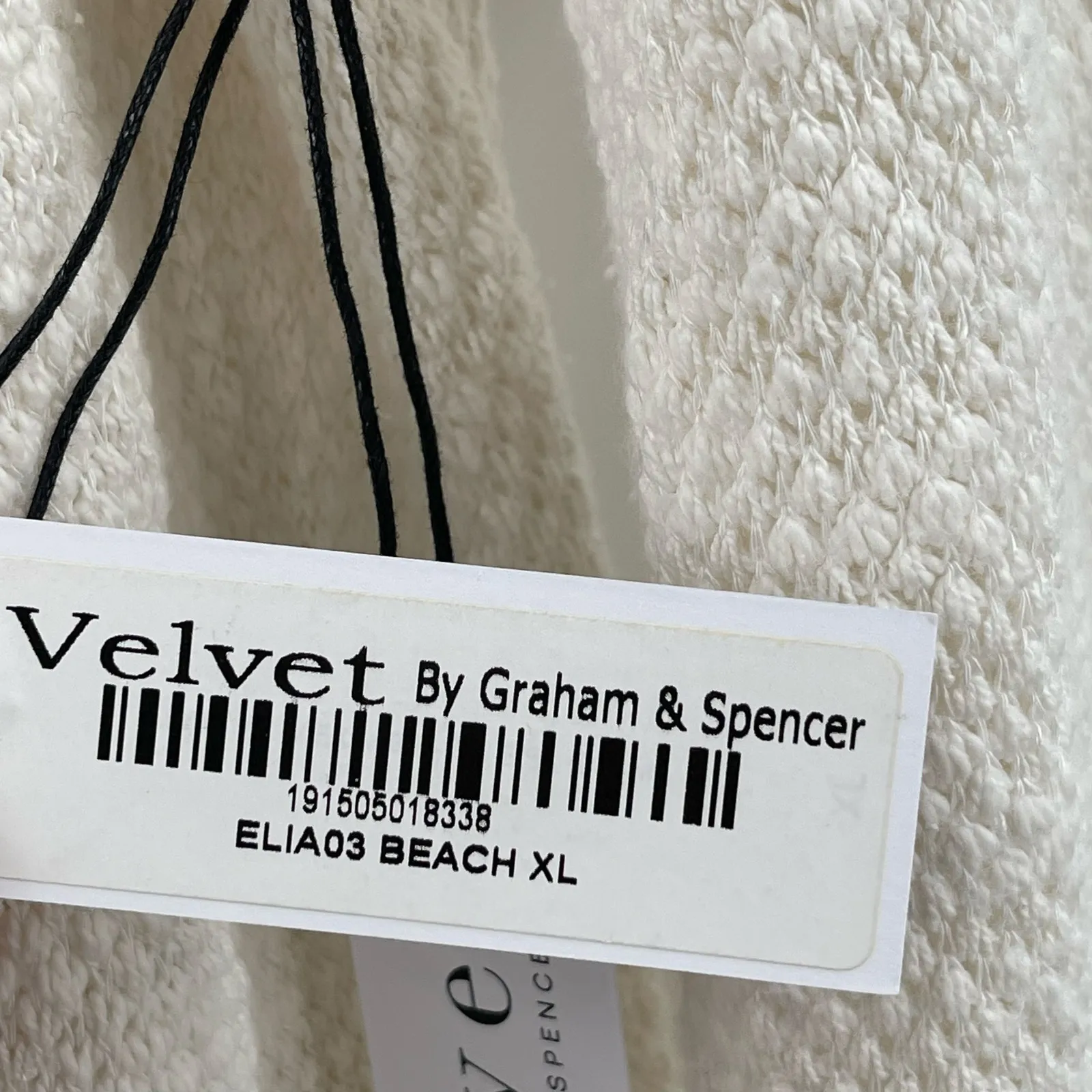 VELVET BY GRAHAM & SPENCER Elia Sweater Extra Large NWT Beach Knit Casual White Size XL - Image 5