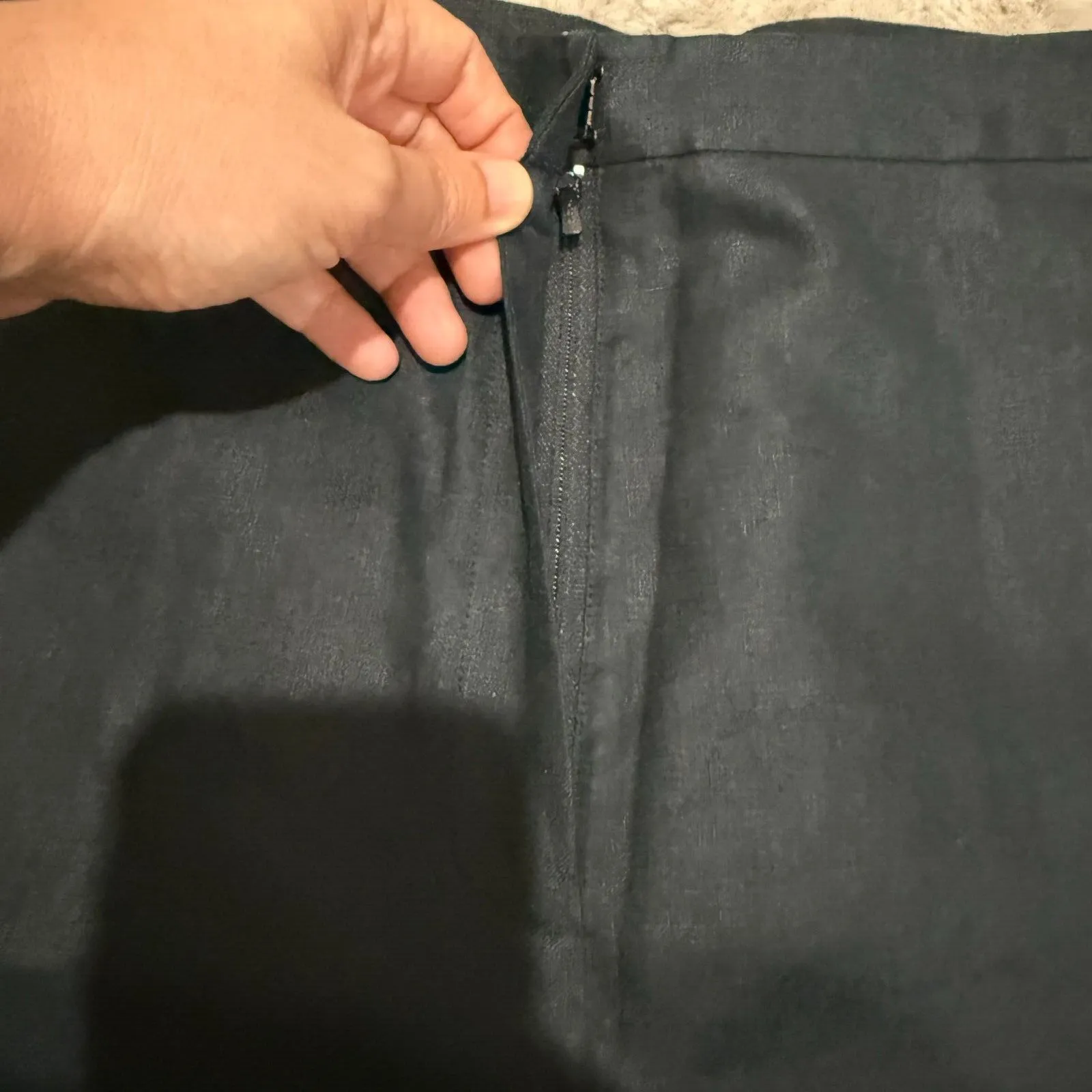 Real Clothes Black 100% Irish Linen Pants Women's 14 Classic‎ Nature Minimalist - Image 3