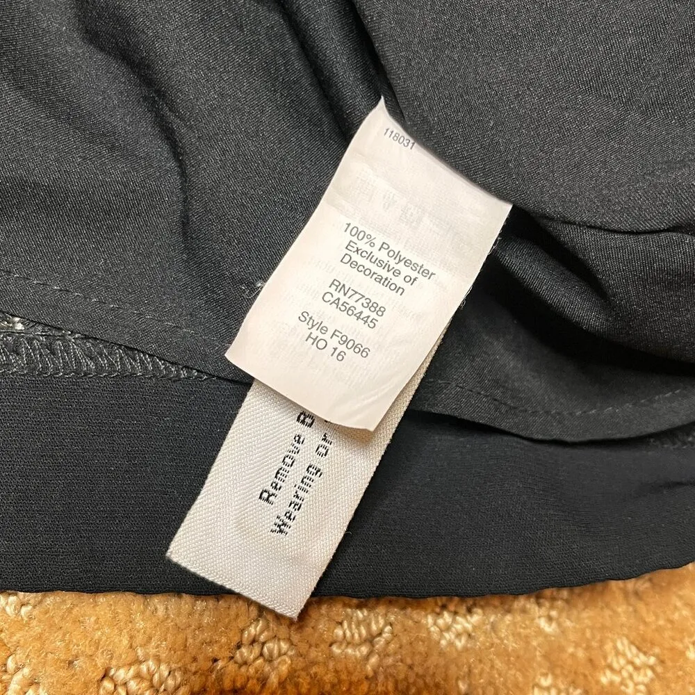 Madewell Black Sequin Mini Skirt SZ 8 Holiday Party Y2K Sparkly Hannah Montana - Image 11