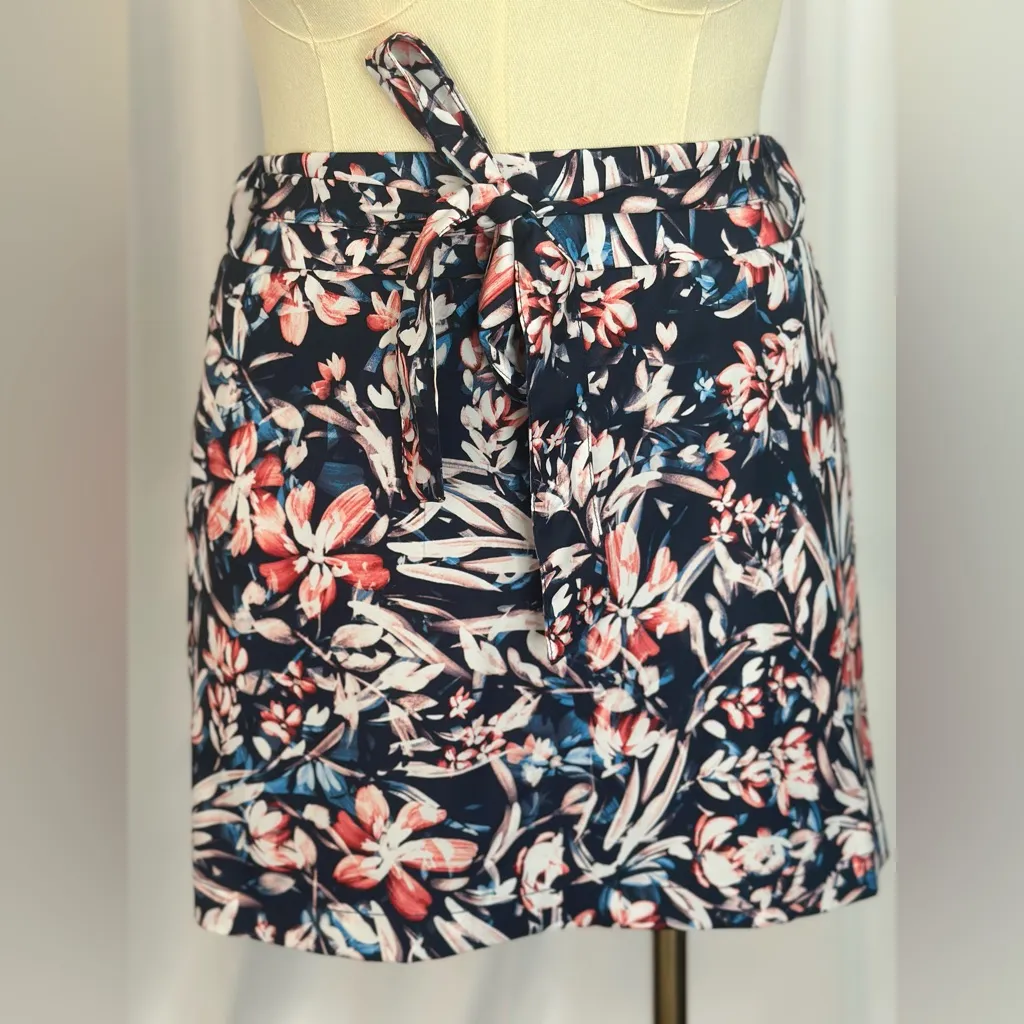 St. John's Bay Floral Tie-Waist Skort with Side Pockets (1032) - Image 2