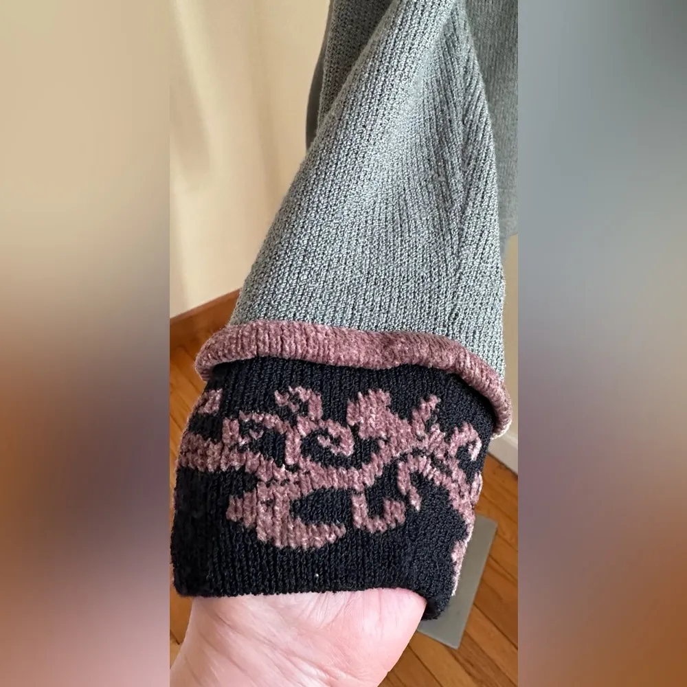 Anne Pedersen Vintage Green Pink Black Skirt Top Set Double Breasted Look Sz S. - Image 6