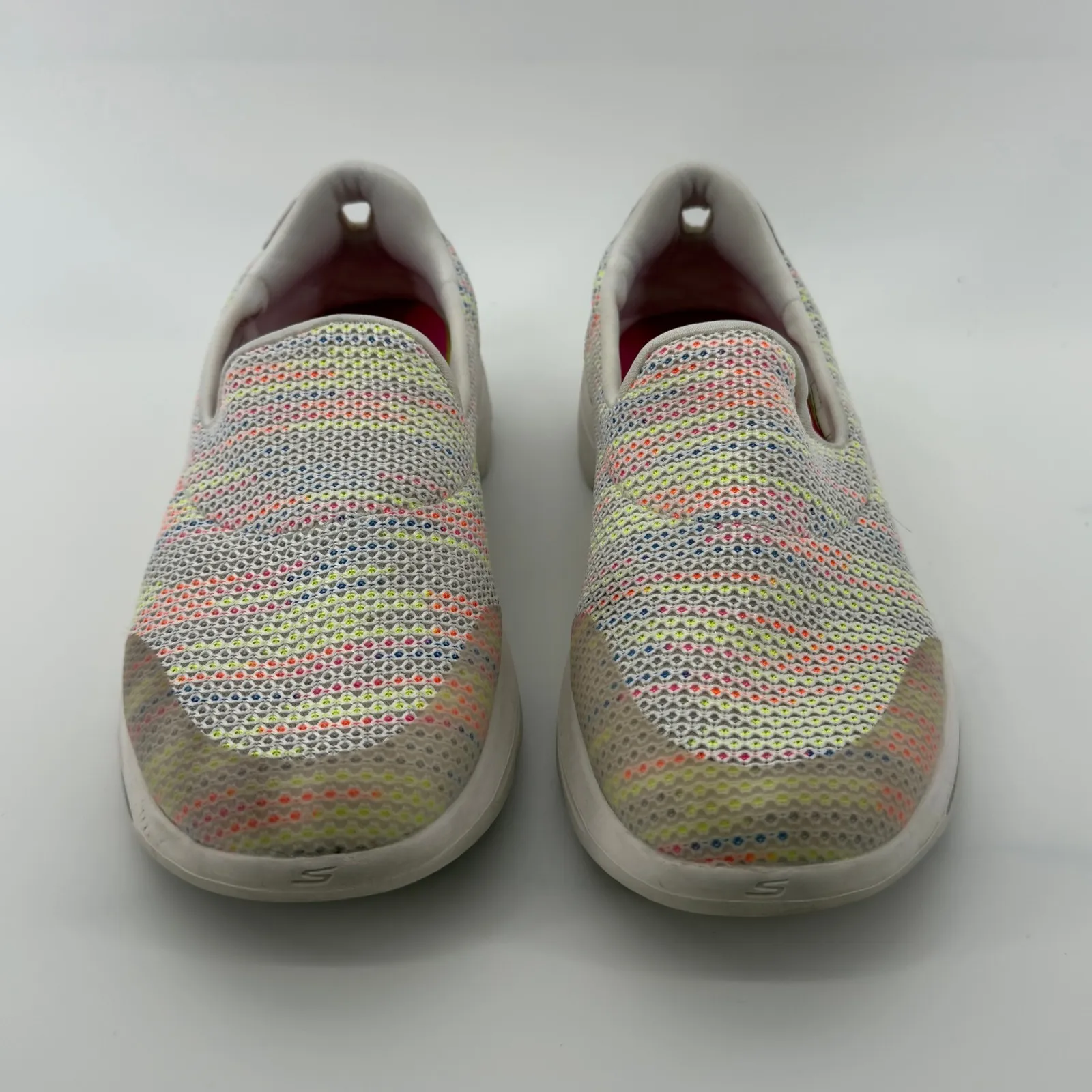 Skechers GOwalk Evolution Ultra Gladden Slip On Shoes White Multicolor Women 8.5 - Image 2