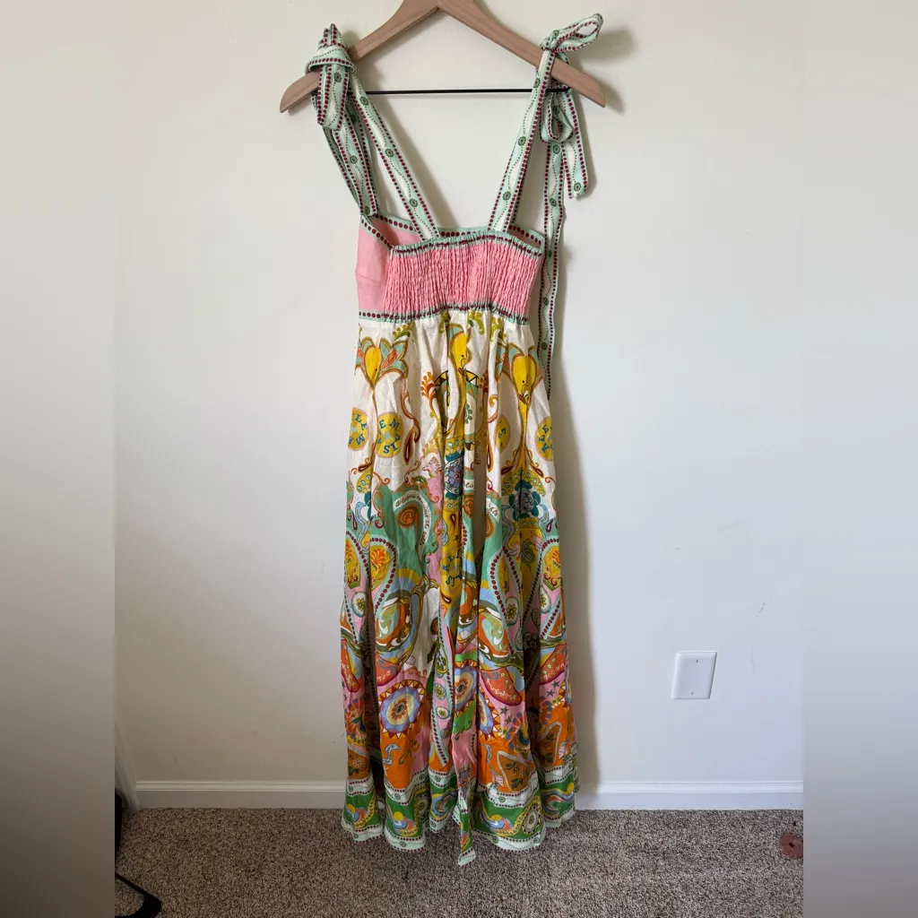 NWOT ALEMAIS PINBALL SUNDRESS US 2 Pink - Image 10