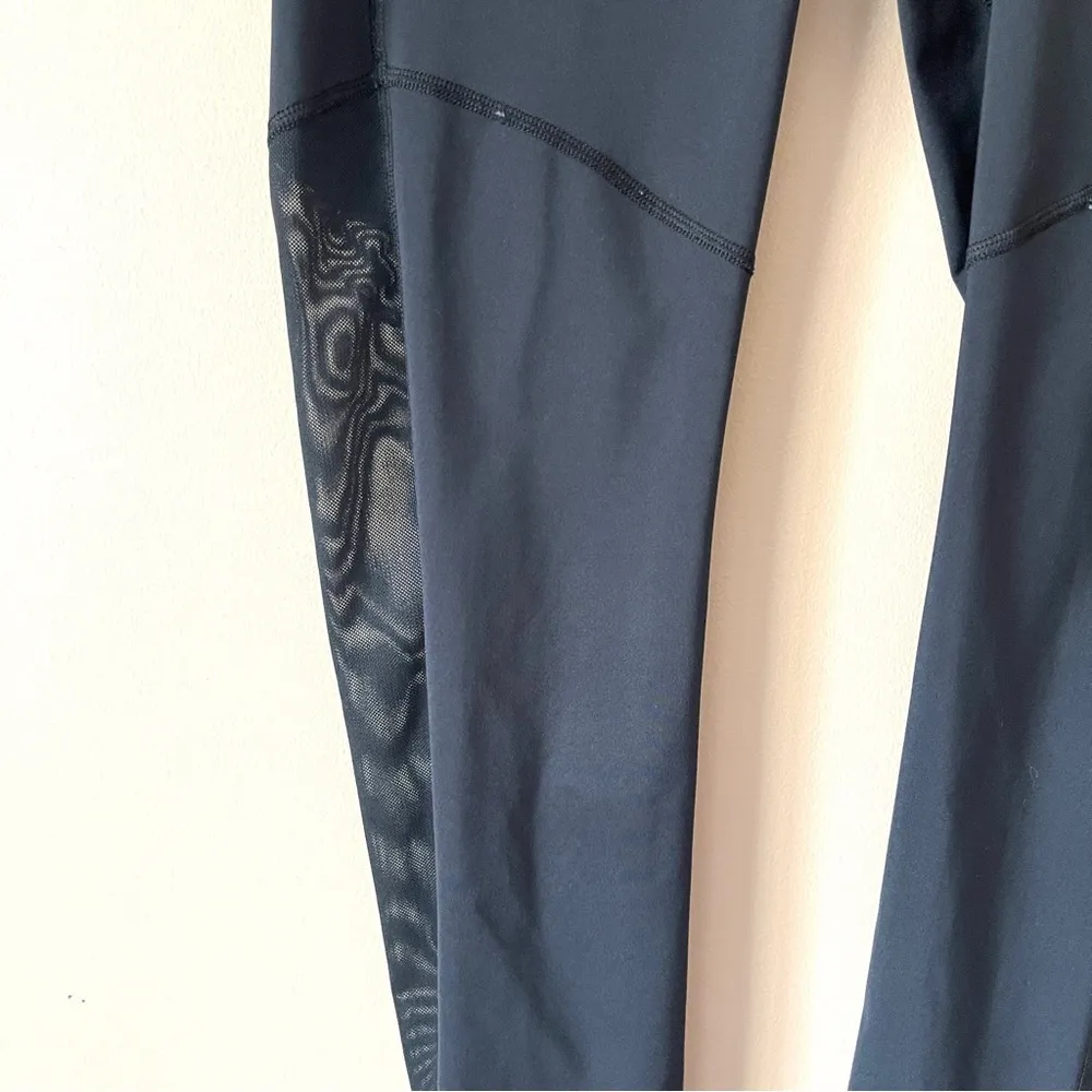 NIKE | Black Sheer Mesh Calf Full Length Leggings Sz S - Image 4