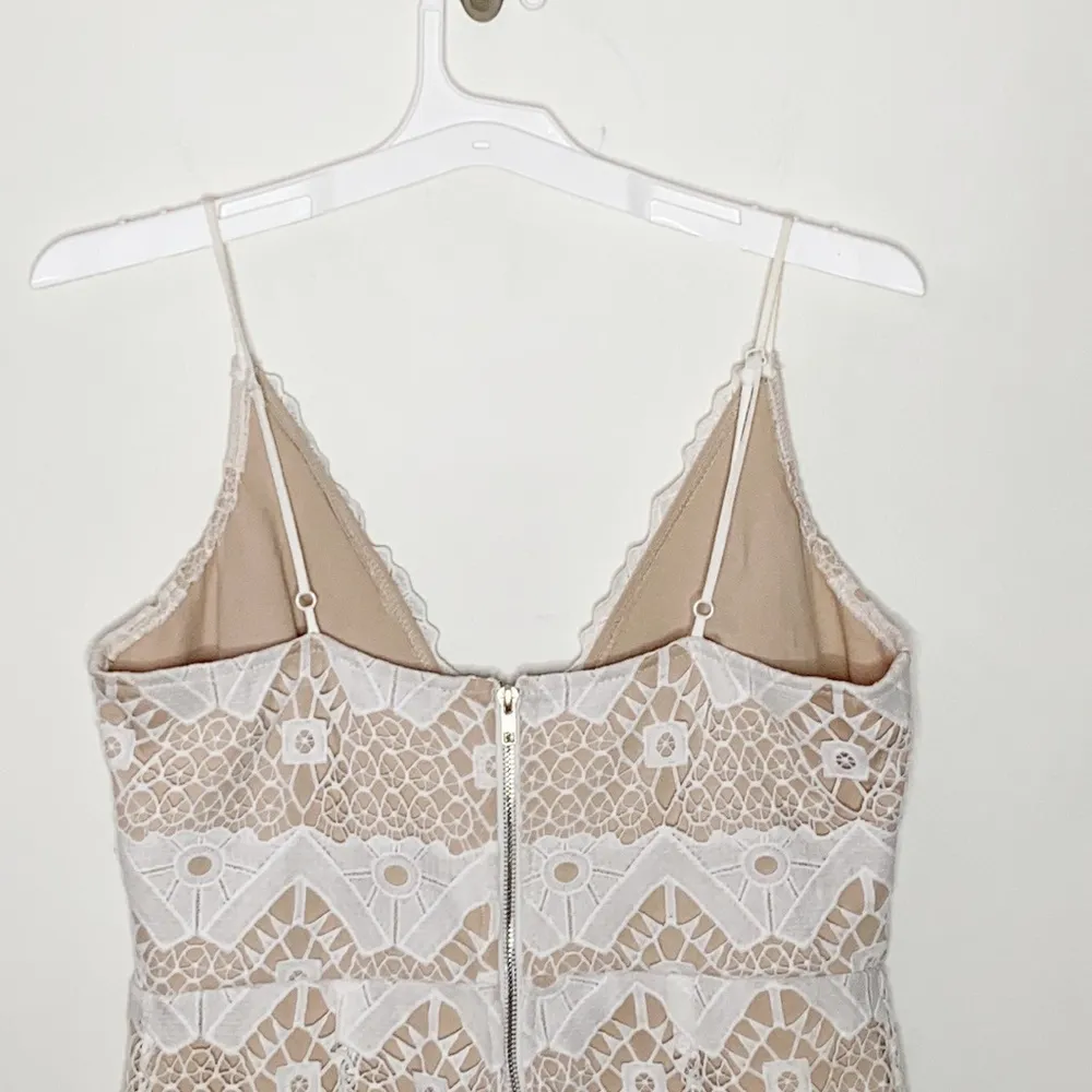 Lulus Sway Away White Crochet Lace cocktail Dress size L Size L - Image 6