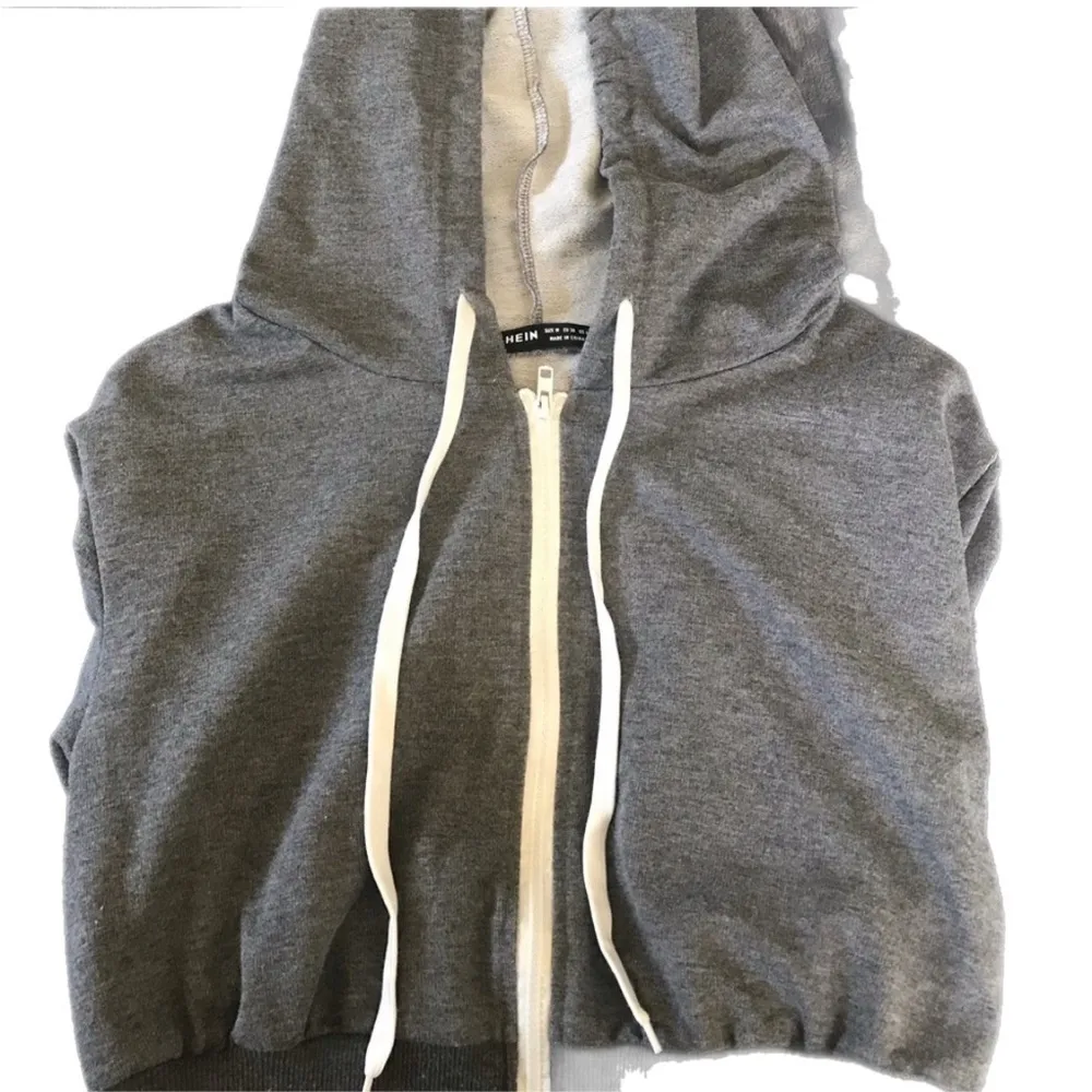 SheIn  cropped zip up size medium. Excellent condition - Image 2