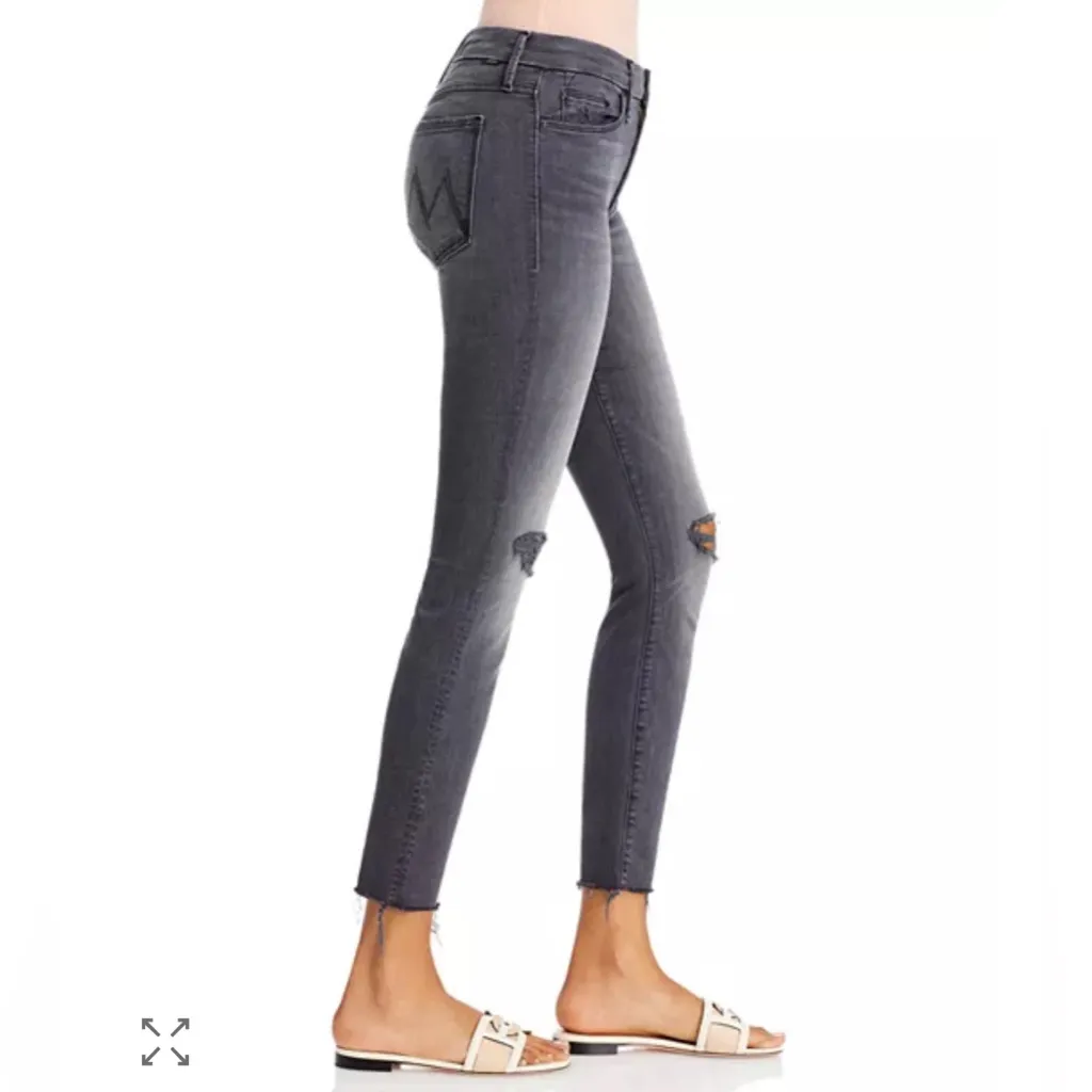 MOTHER THE LOOKER ANKLE FRAY JEANS - Image 2