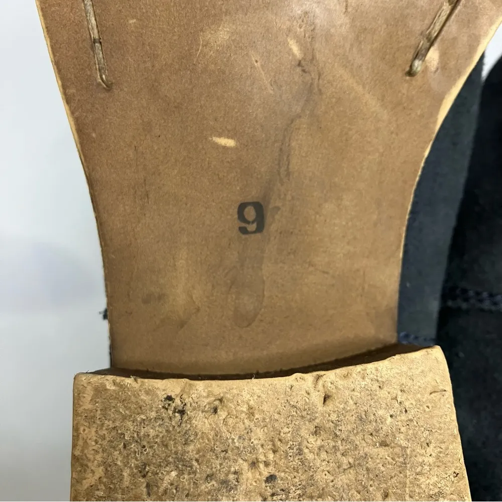 Seychelles navy blue suede square toe boots size 9 - Image 7