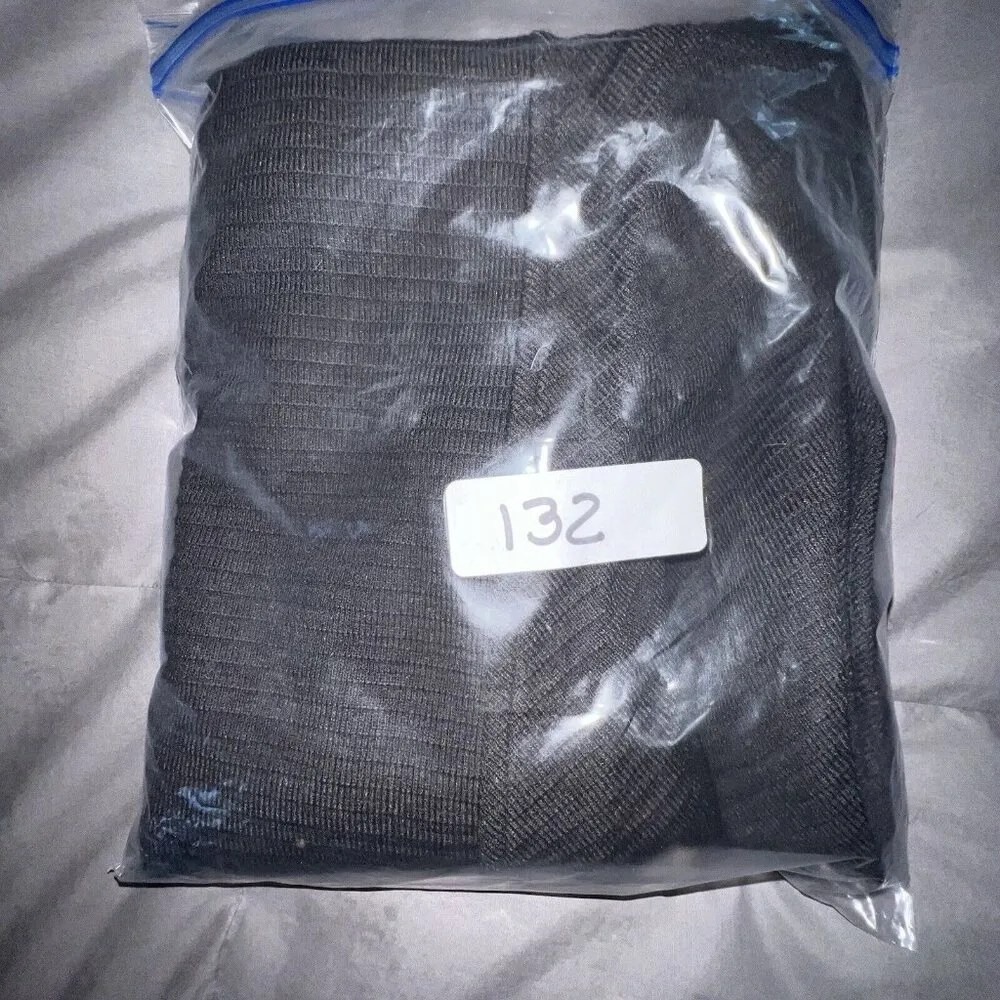 B.O.G. Band Of The Free RENEE Black RIBBED‎ PENCIL SKIRT Women Large Side Slit - Image 11