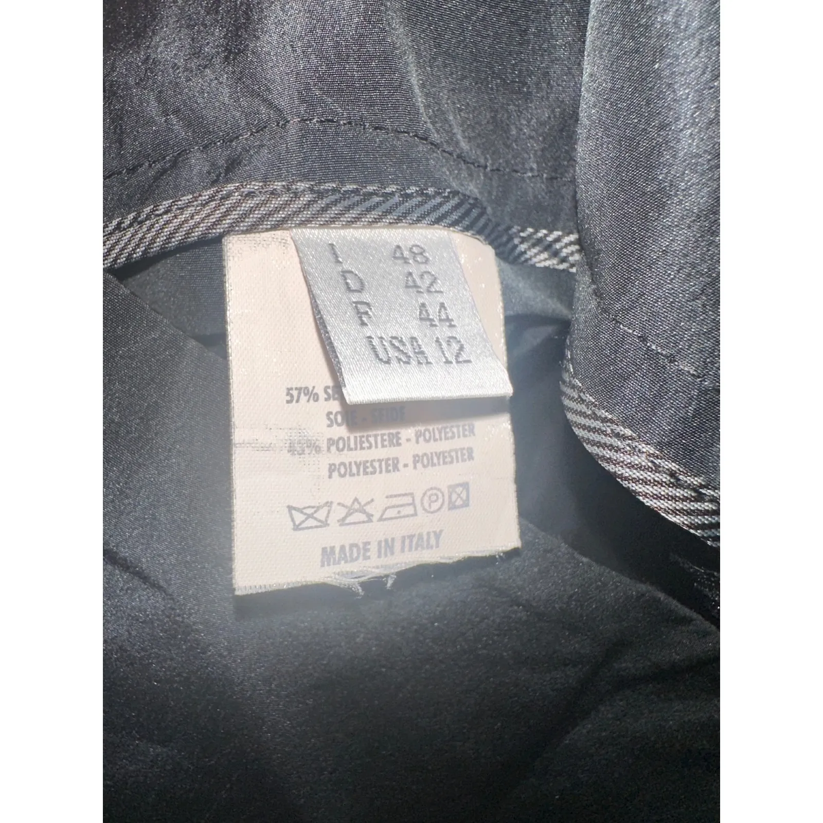 Gunex‎ Made in Italy Black Silk Blend A - Image 5