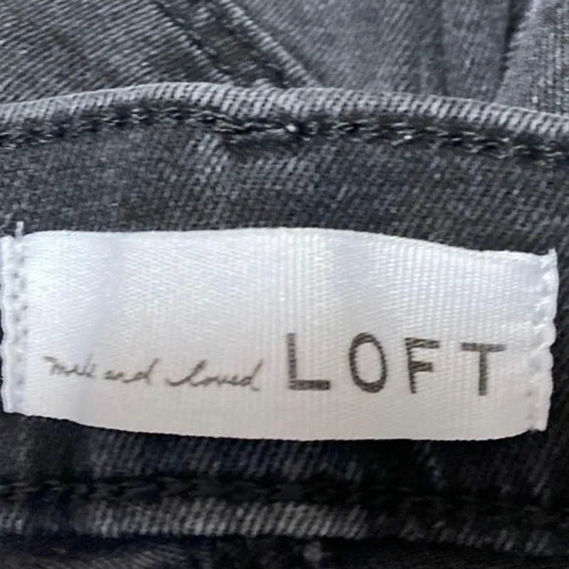 Ann Taylor LOFT Women's Black High Rise Cropped Skinny Denim Jeans Size 29/8 - Image 4