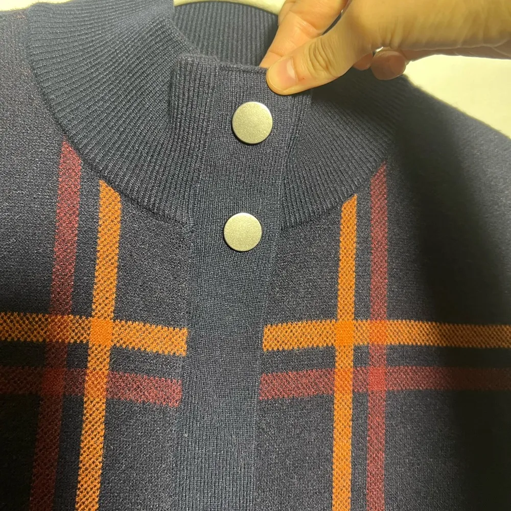 Max Studio Women’s Longline Plaid Sweater/Jacket - Image 7