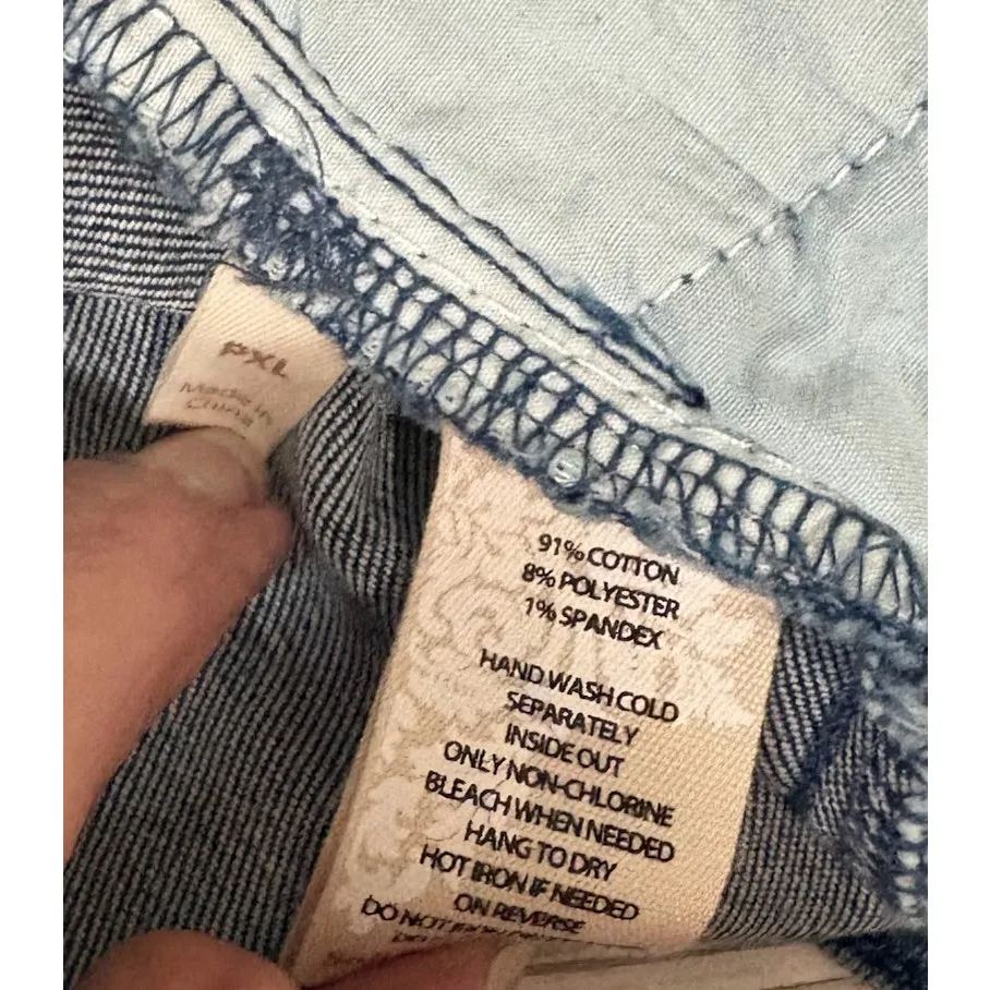 Soft Surroundings Pull on Sparkle Slim Jeans Petite Size PXL - Image 10