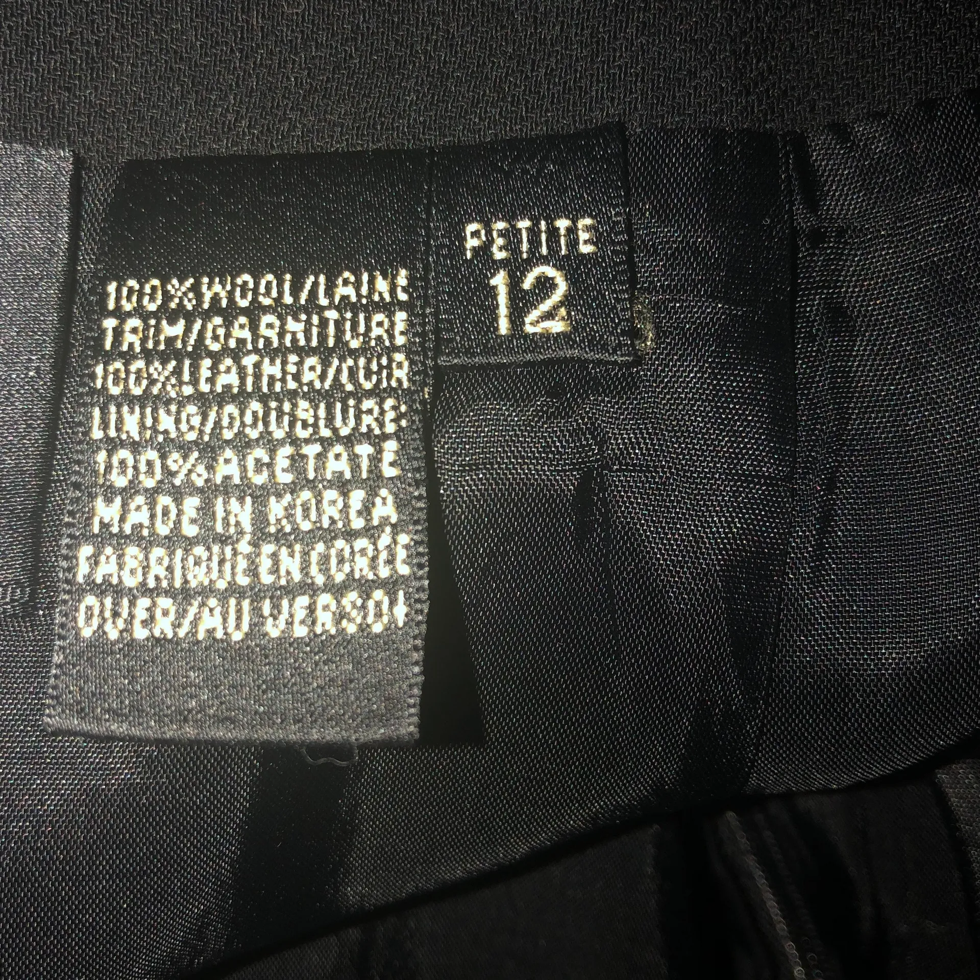 Dana Buchman Black Midi Skirt 12 Wool - Image 6