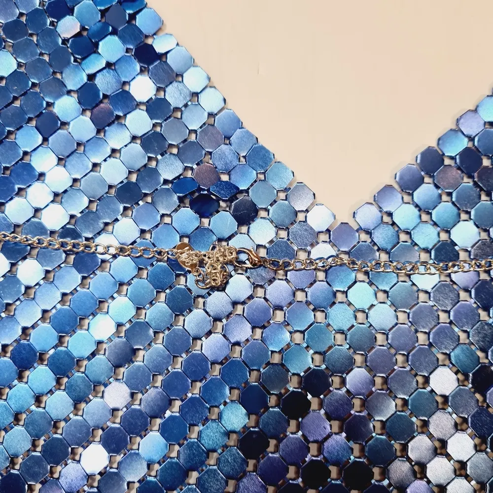 8 Other Reasons  x REVOLVE Chain Top in Blue - Image 7