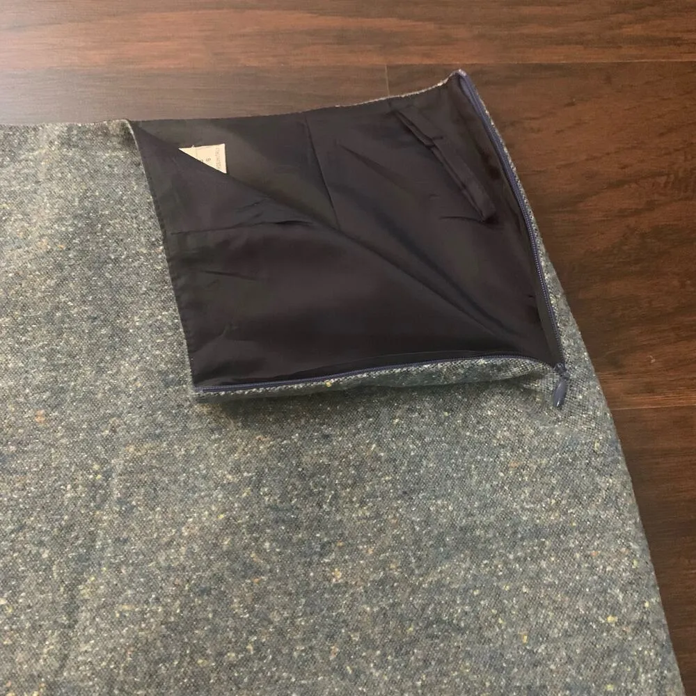 Barney's New York blue wool blend pencil skirt size 6 - Image 4