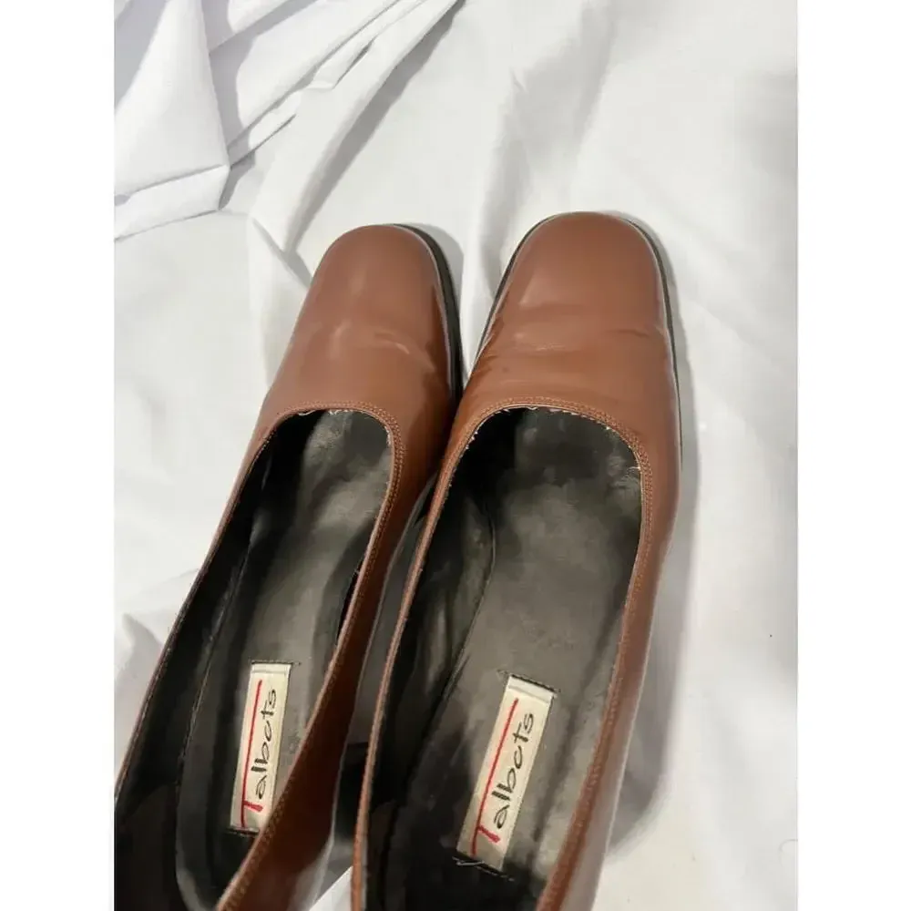 Vintage Talbots Brown Leather‎ Heels - Image 7