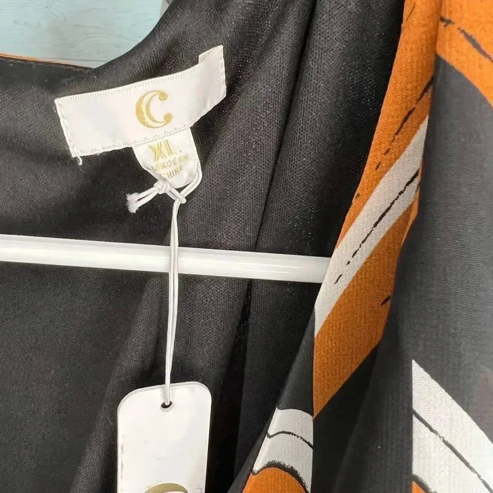 Charming Charlie  herringbone black/brown blouson dress NWT XL business casual - Image 3