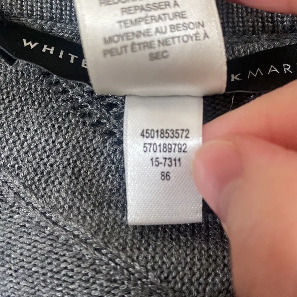 White House Black Market shimmery chevron ombre poncho sweater size XS - Image 13