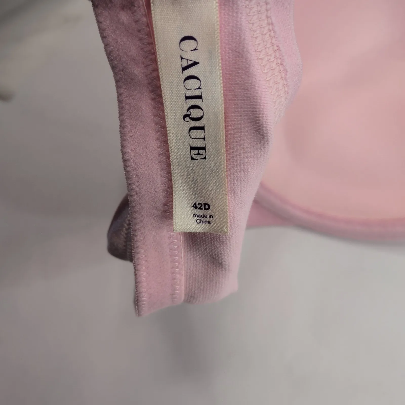 Cacique  Pink Full Coverage Underwire Bra 42D - Image 5