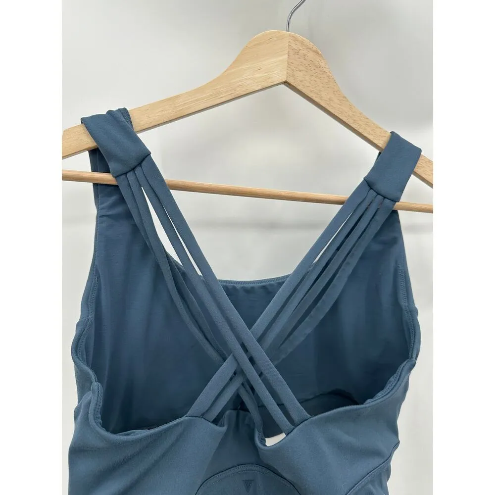 Victoria's Secret ON POINT Blue Strappy Sports Bra Women's Size Large L - Image 3