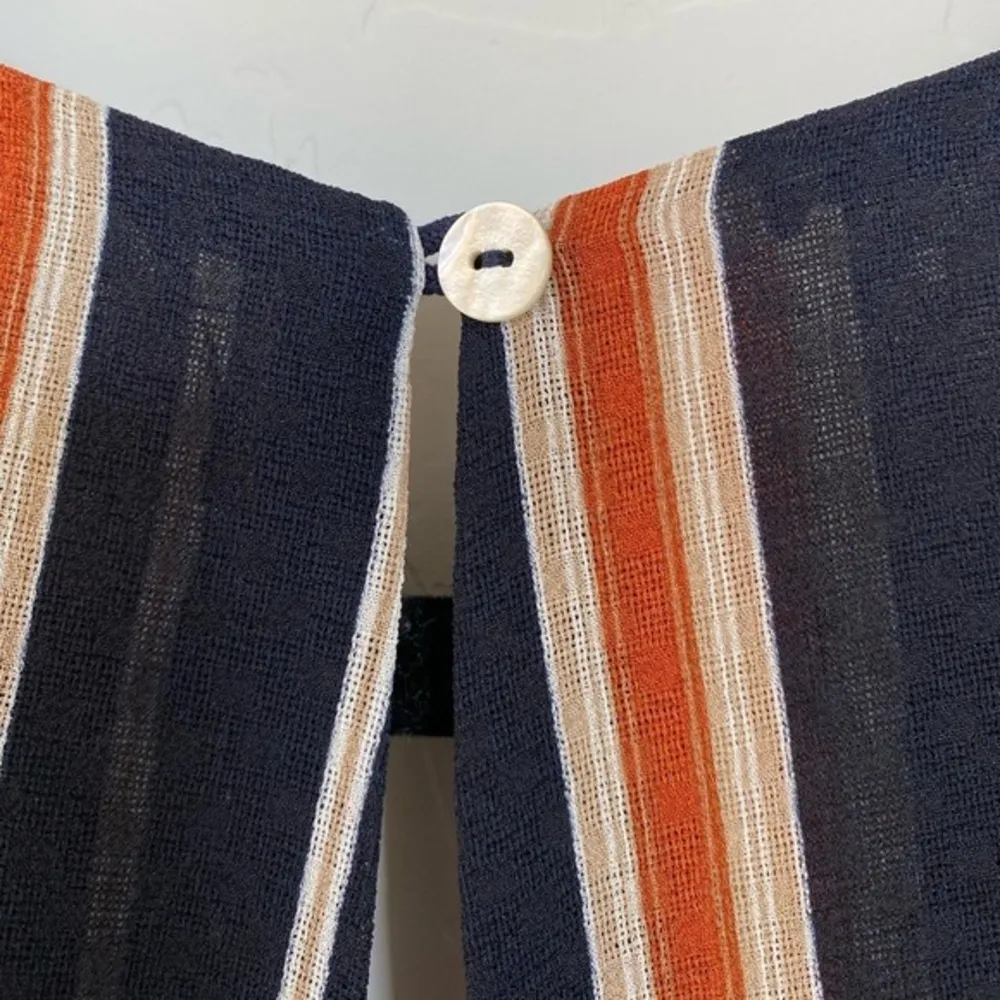 💕 💙  Navy and Orange Striped Jumper💕 - Image 8
