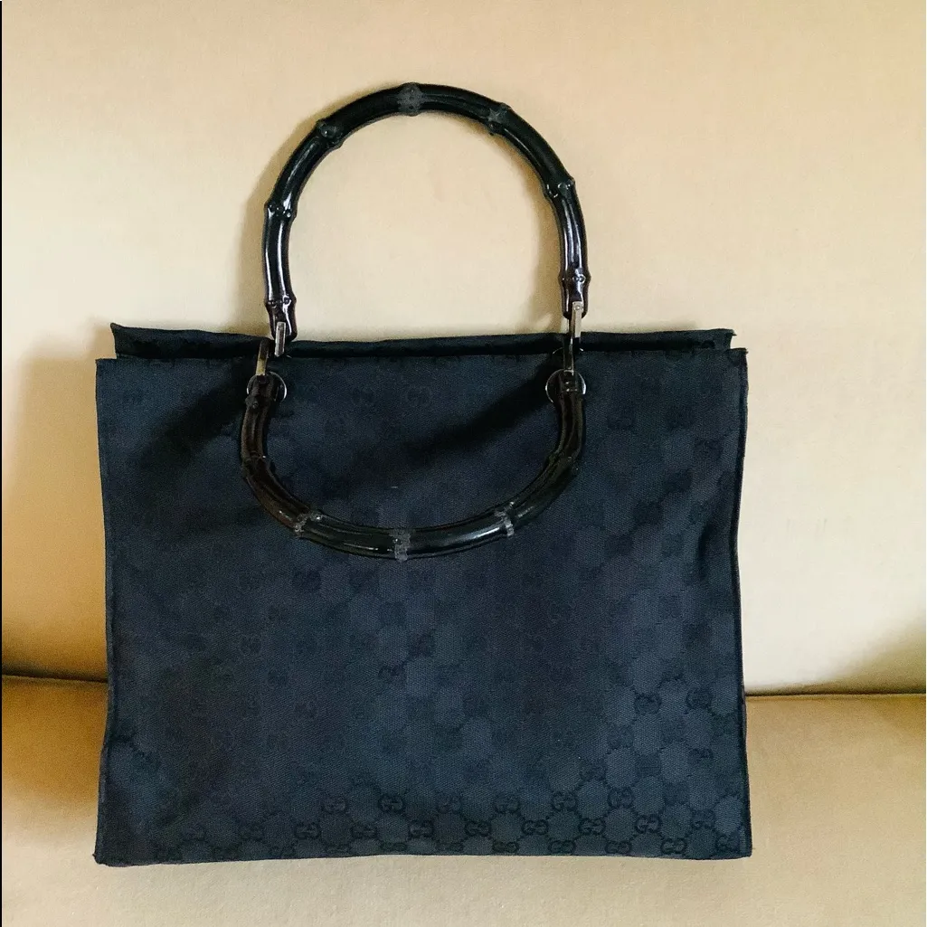 Authentic GUCCI BAMBOO canvas tote bag 🌹🌹🌹 - Image 2