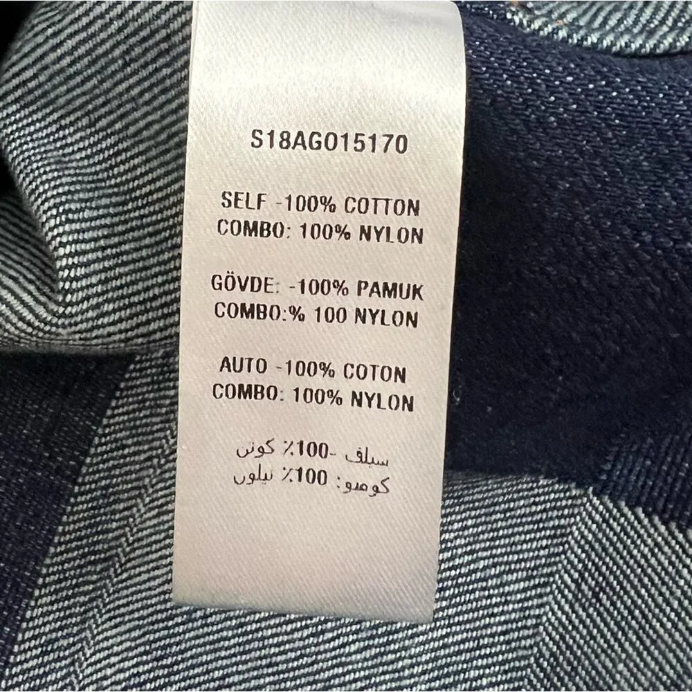 Opening Ceremony  Women’s Patchwork Navy Multi Denim Jeans Keyhole Mini Dress 0 - Image 9