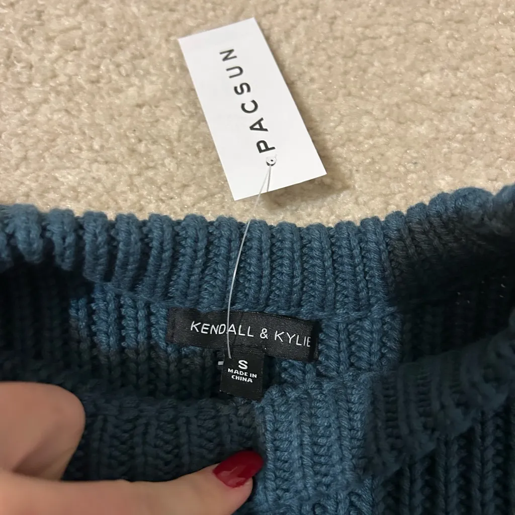 Women's Teal Sweater - Image 3