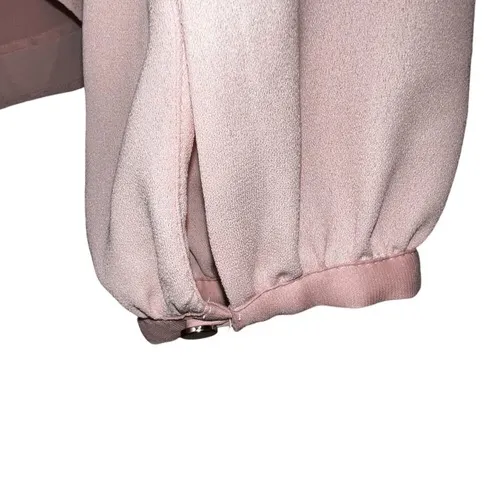 WHITE HOUSE BLACK MARKET Ballerina Pink Peasant Lattice L/S Tassel‎ Blouse NWT 0 - Image 6