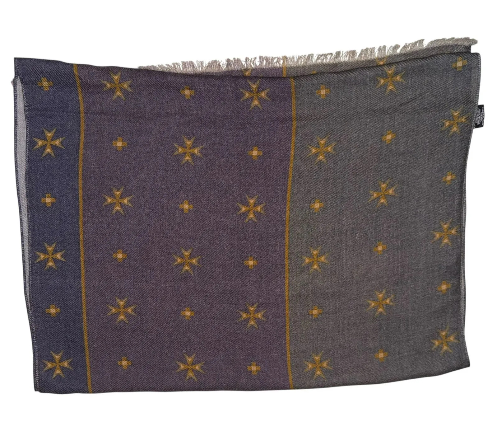 8th Gen Wool Scarf 23x67 Old Money Academia Dark Jewel Tones Warm Native Light Purple - Image 1