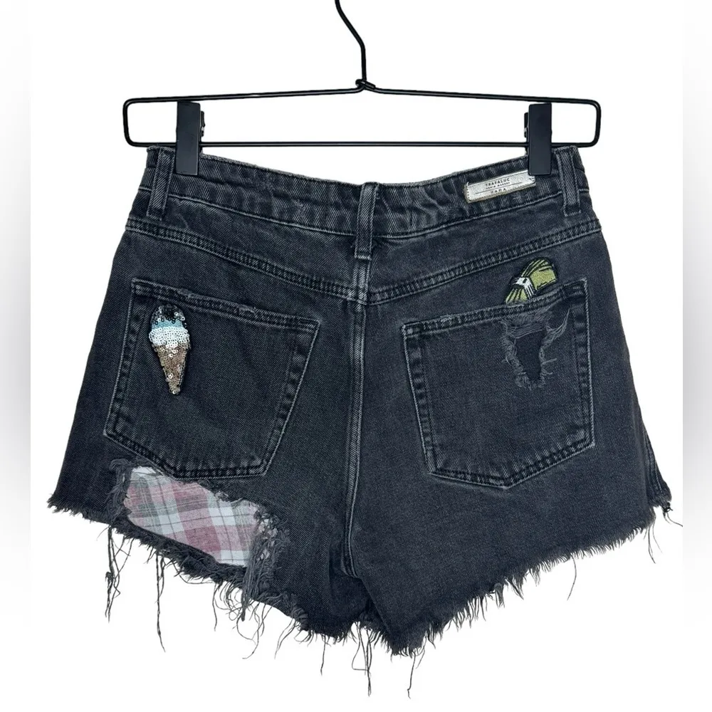 Zara Trafaluc Collection Evil Eye Shorts Size 2 - Image 4