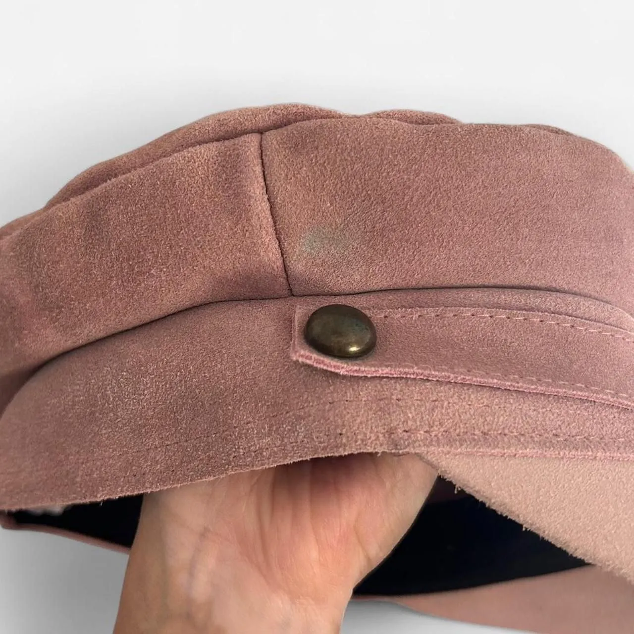 Lack of Color Lola Pink Suede Newsboy Cap Coquette Slouch Hat (small / 55cm) - Image 6