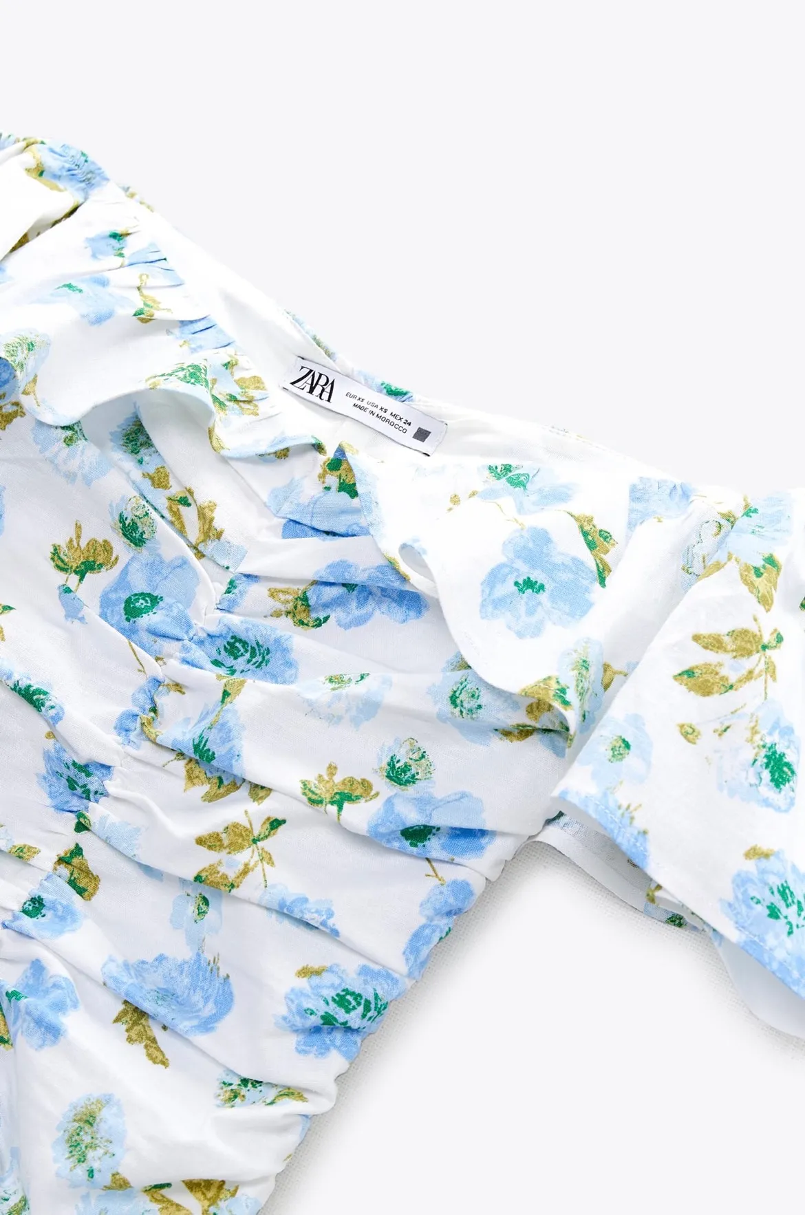 ZARA Floral Print Mini Dress - Image 7