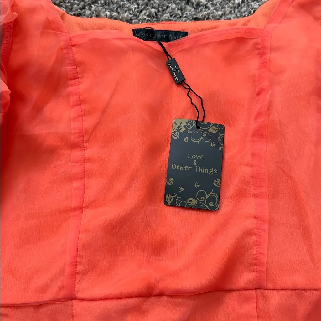 Love & Other Things Puff Sleeve Dress - Image 5