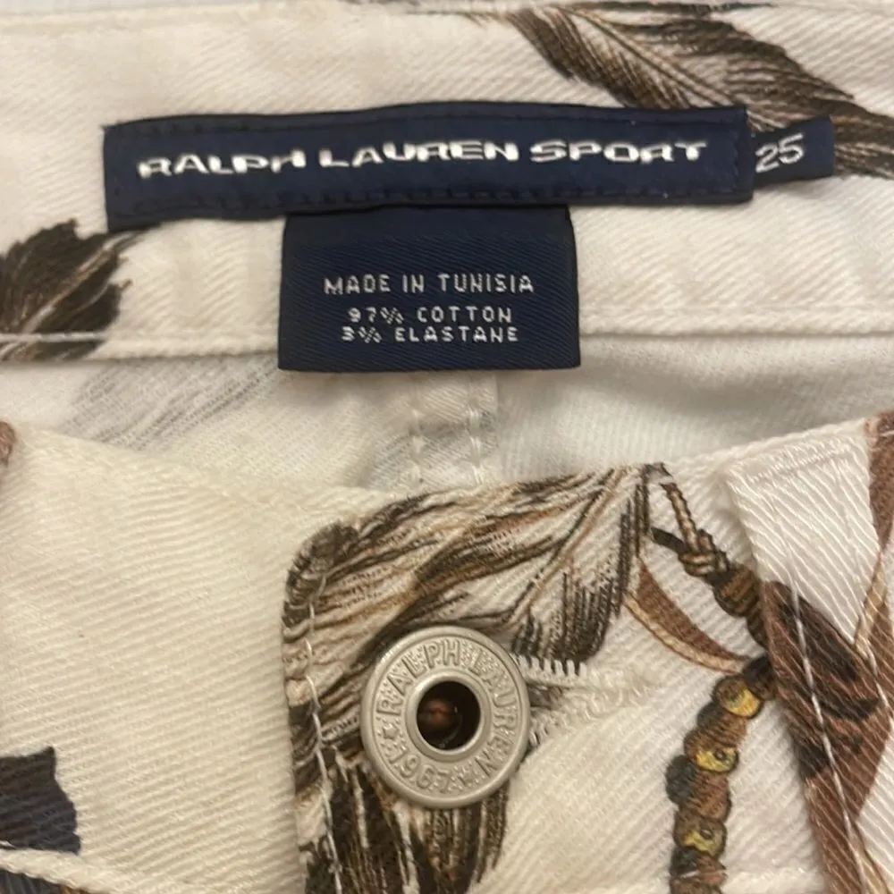 Ralph Lauren Sport Convair Native American print skinny jeans, NWT - Image 4