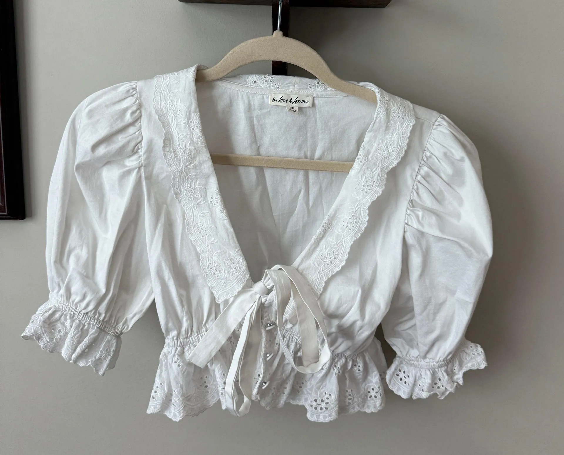 For Love And Lemons White Top - Image 2