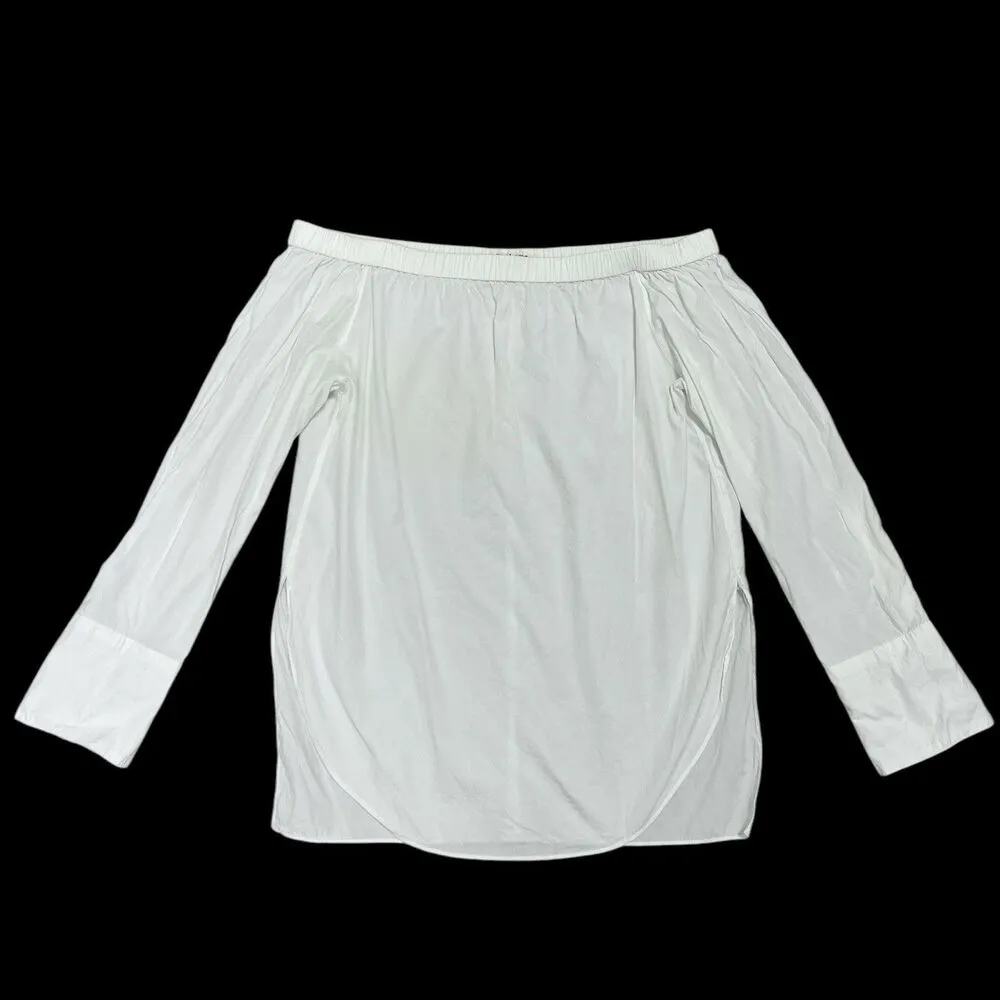 Rag & Bone Greta off shoulder Blouse Long Sleeve Top in White Women’s Size S - Image 6