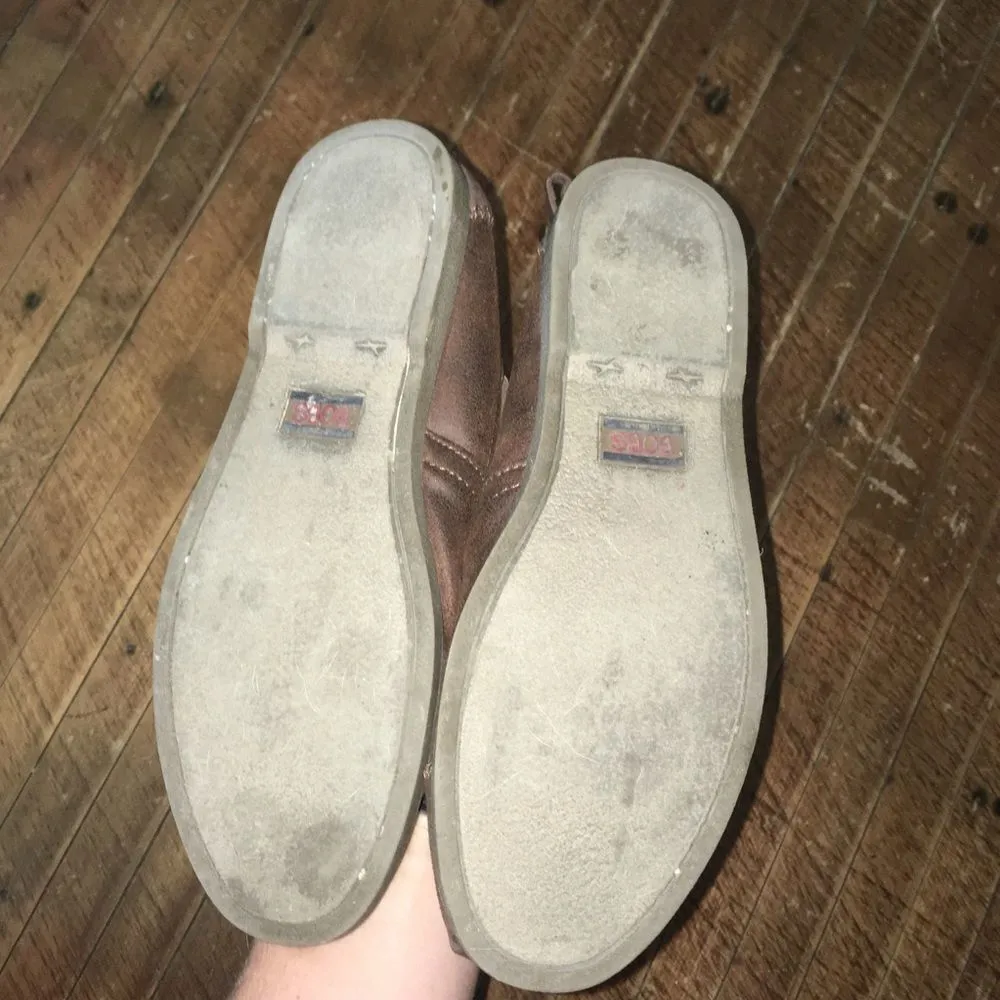 Bobs Memory foam leather slip on shoes Brown Size 7 - Image 3