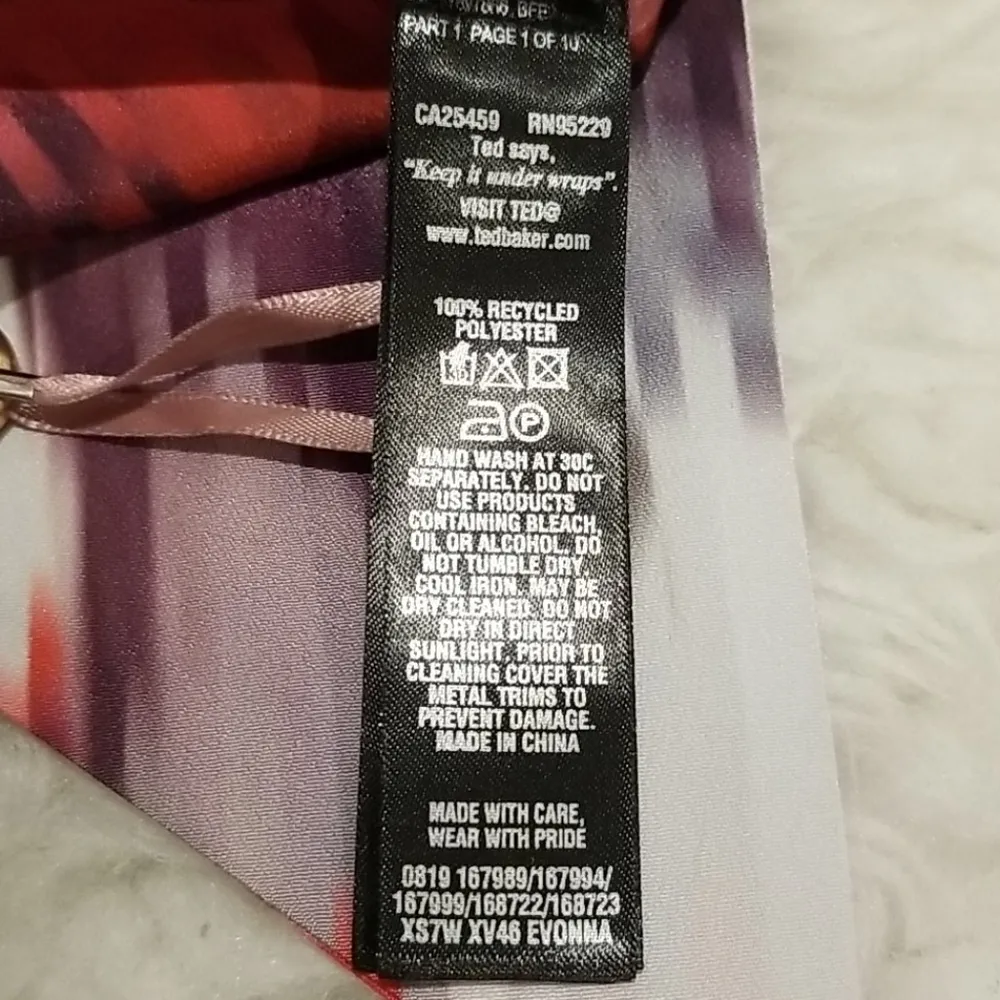 💕TED BAKER💕 Evonna Expressive Pansy Skinny Scarf - Image 9