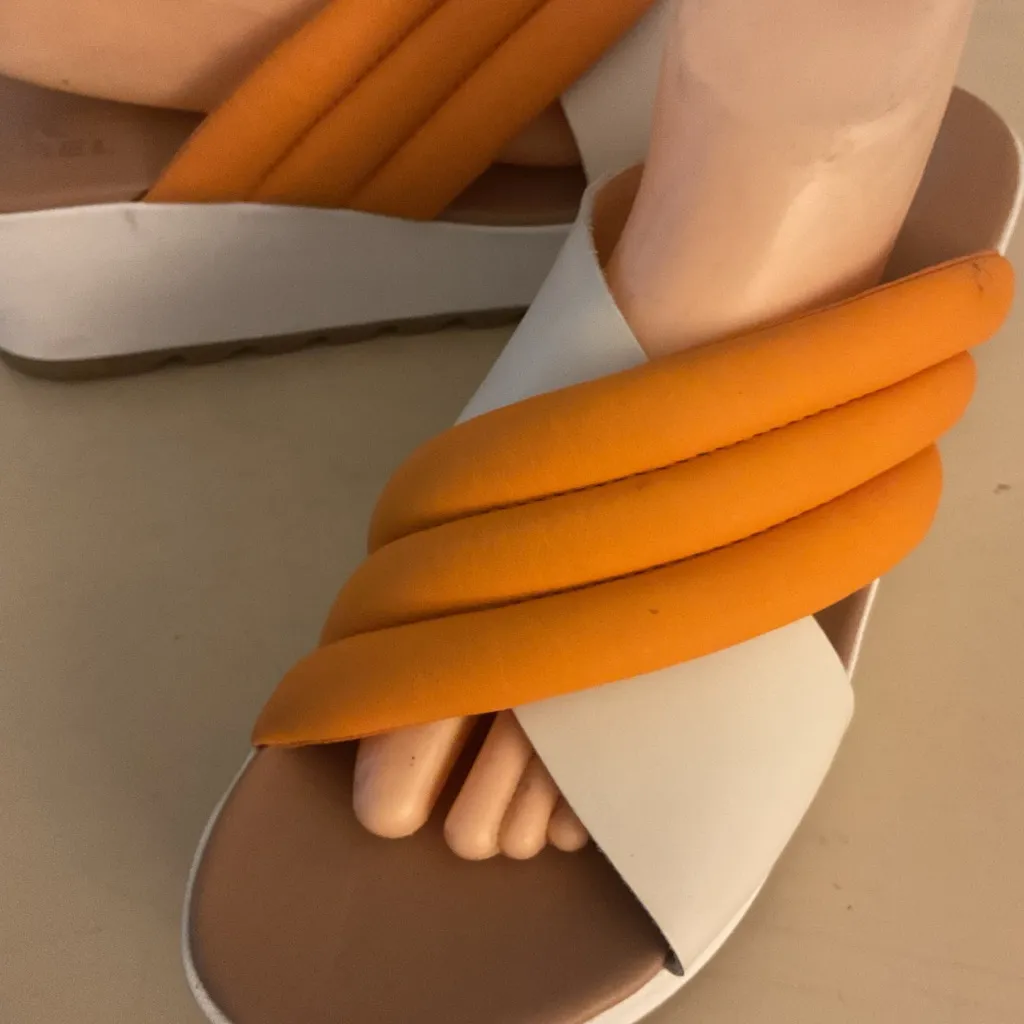 Sorel leather platform Cameron mule sandals size 12 - Image 13