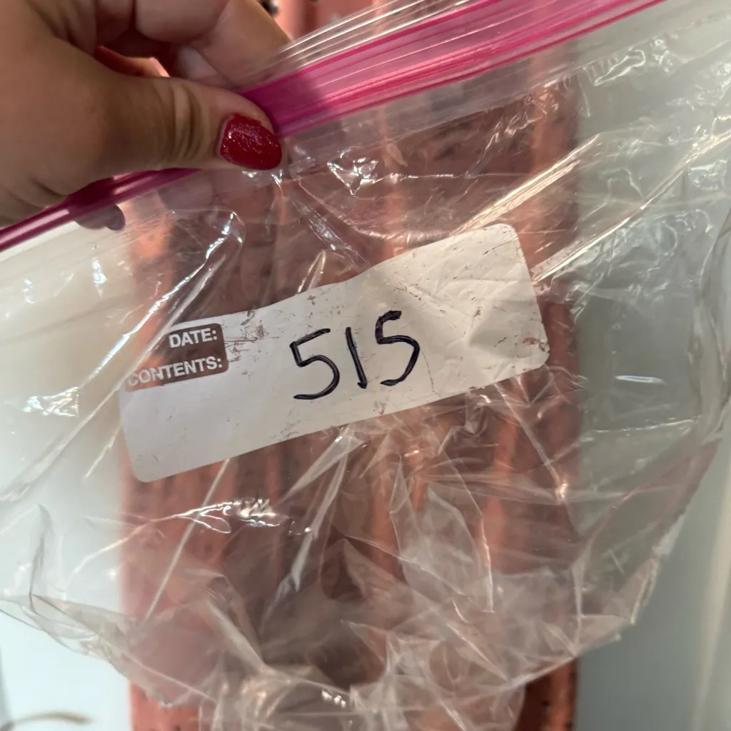 RVCA CeCe Woven Midi Dress Pink‎ Geometric Strappy Casual Summer Lightweight M - Image 8