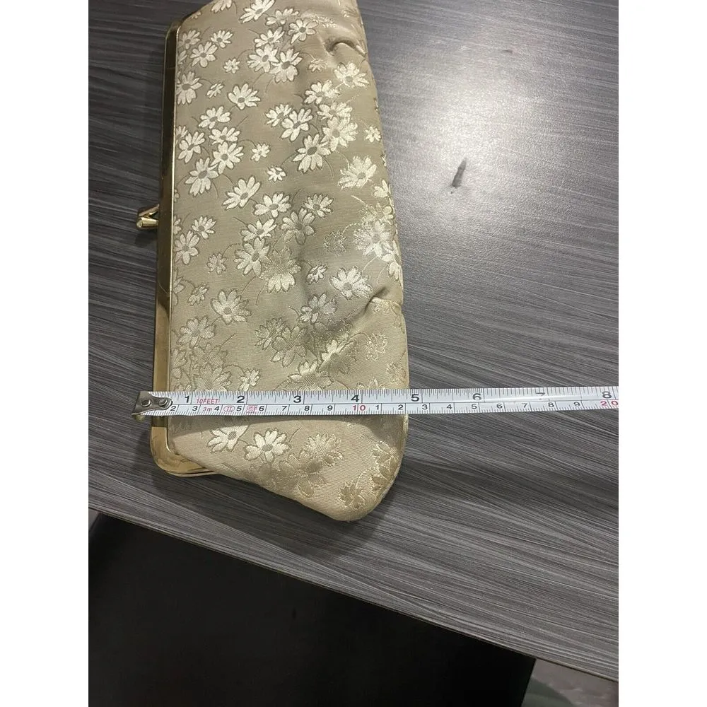 VTG St. Thomas‎ Cream Colored Clutch Evening Purse - Image 4