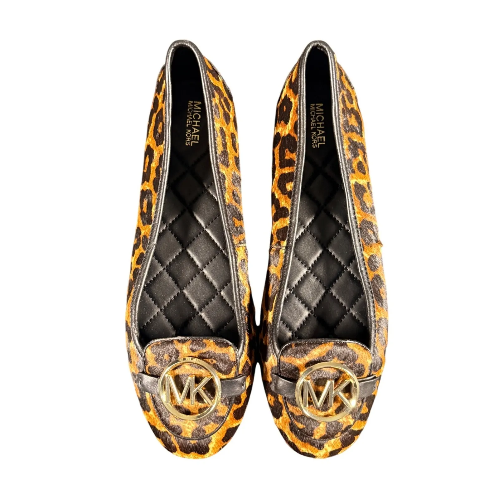 Michael Kors Lillie Leopard Print Calf Hair Ballet Flats Women's Size 8.5 - Image 2