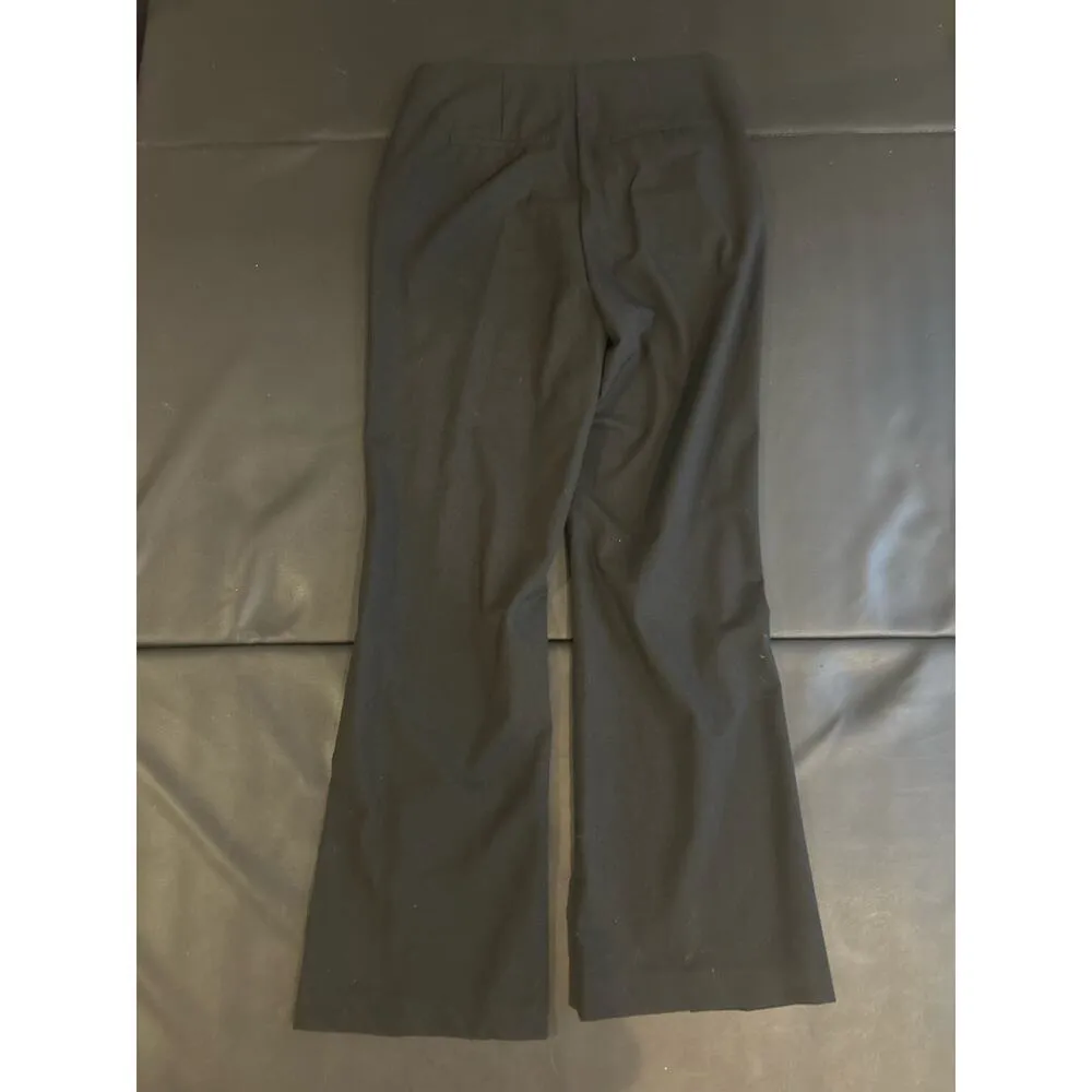 House of Harlow Black Dress Flare Pants Size 6 Class Open Slit at Hem - Image 5