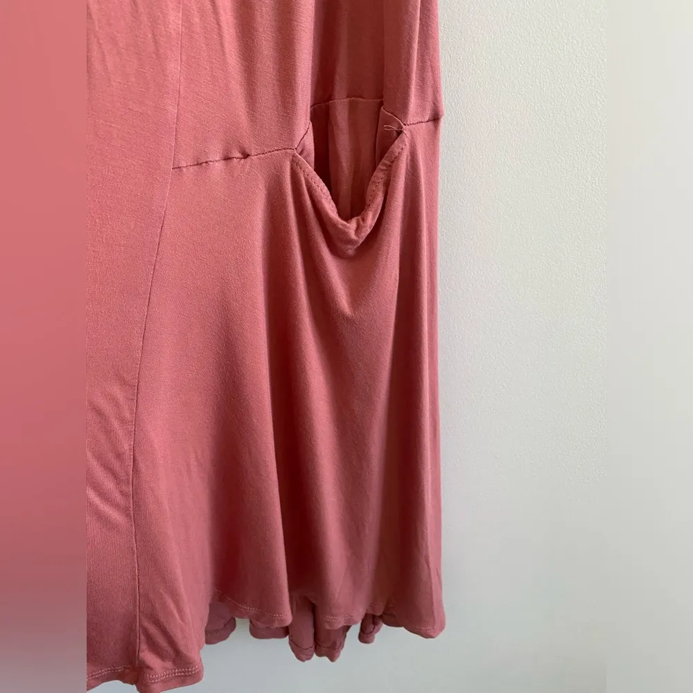 Agnes & Dora Mauve Sleeveless Cascade Vest Duster Lagenlook Cardigan Size Large - Image 4