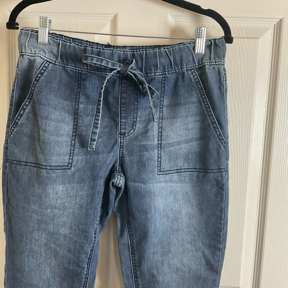 Copper Flash Mid Rise Blue Denim Jogger Jeans size 8P - Image 3